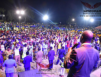 Ghana Hosts Inspiring Evangelism Crusade Using Sinoswan’s ST150Pro Max Mobile Stage