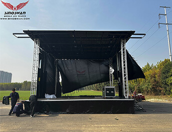 ST75 Mobile Stage Trailer: Compact, Versatile Stage Solution for U.S. Events